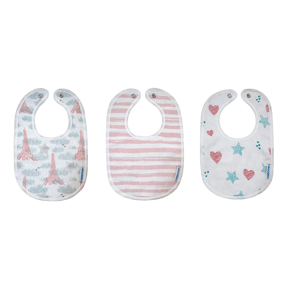 Abracadabra Muslin Bibs - Eiffel Tower