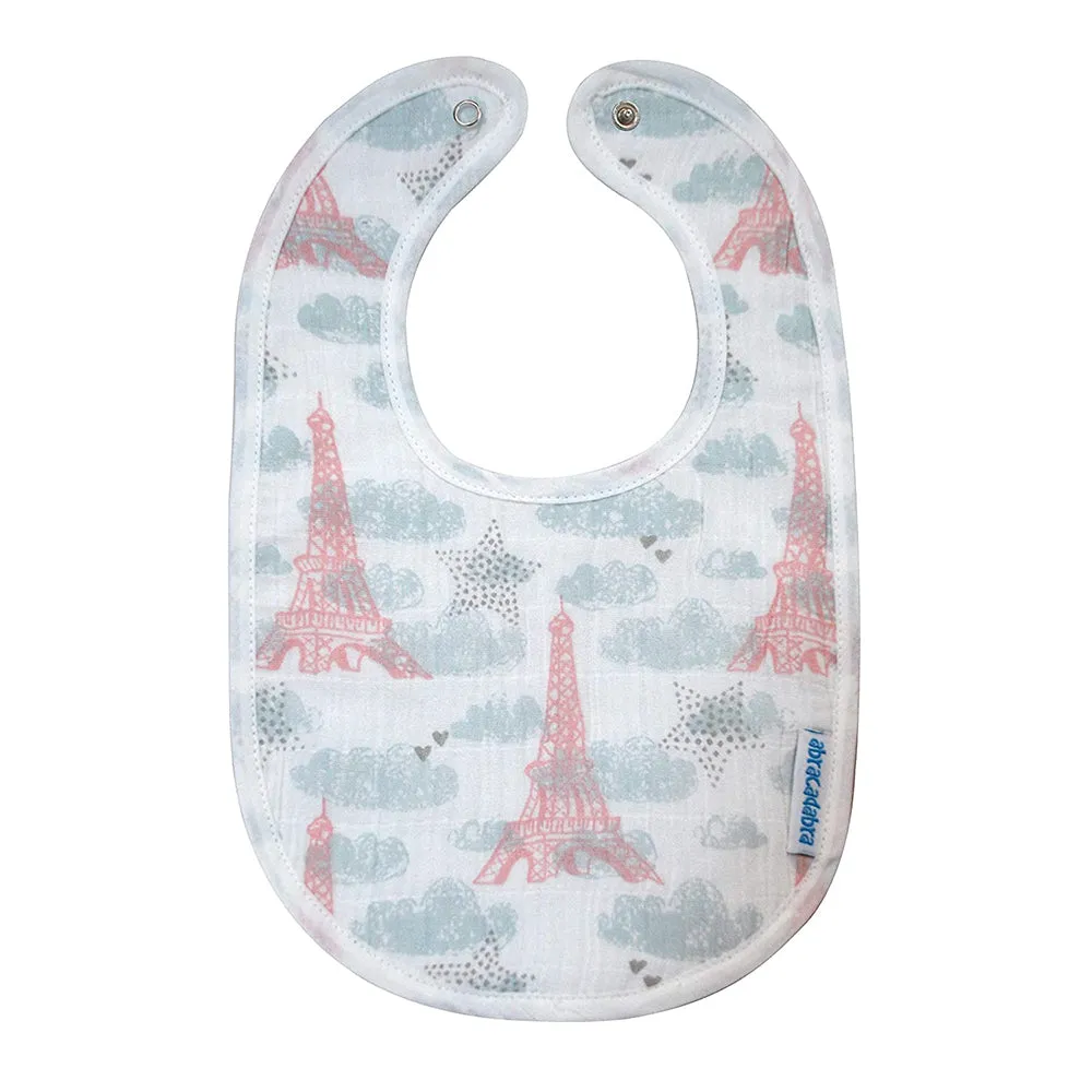 Abracadabra Muslin Bibs - Eiffel Tower