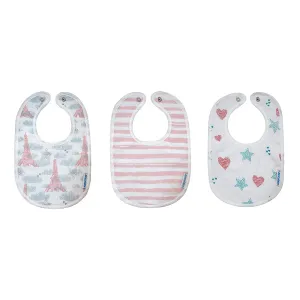 Abracadabra Muslin Bibs - Eiffel Tower