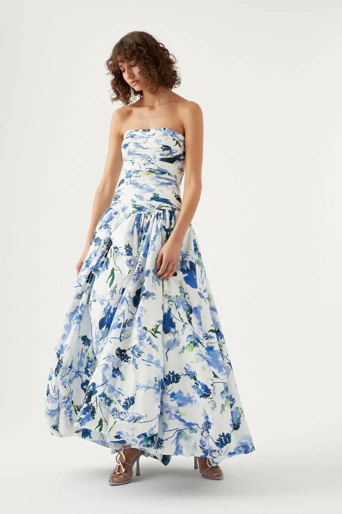 Aje Bubble Hem Maxi Gown