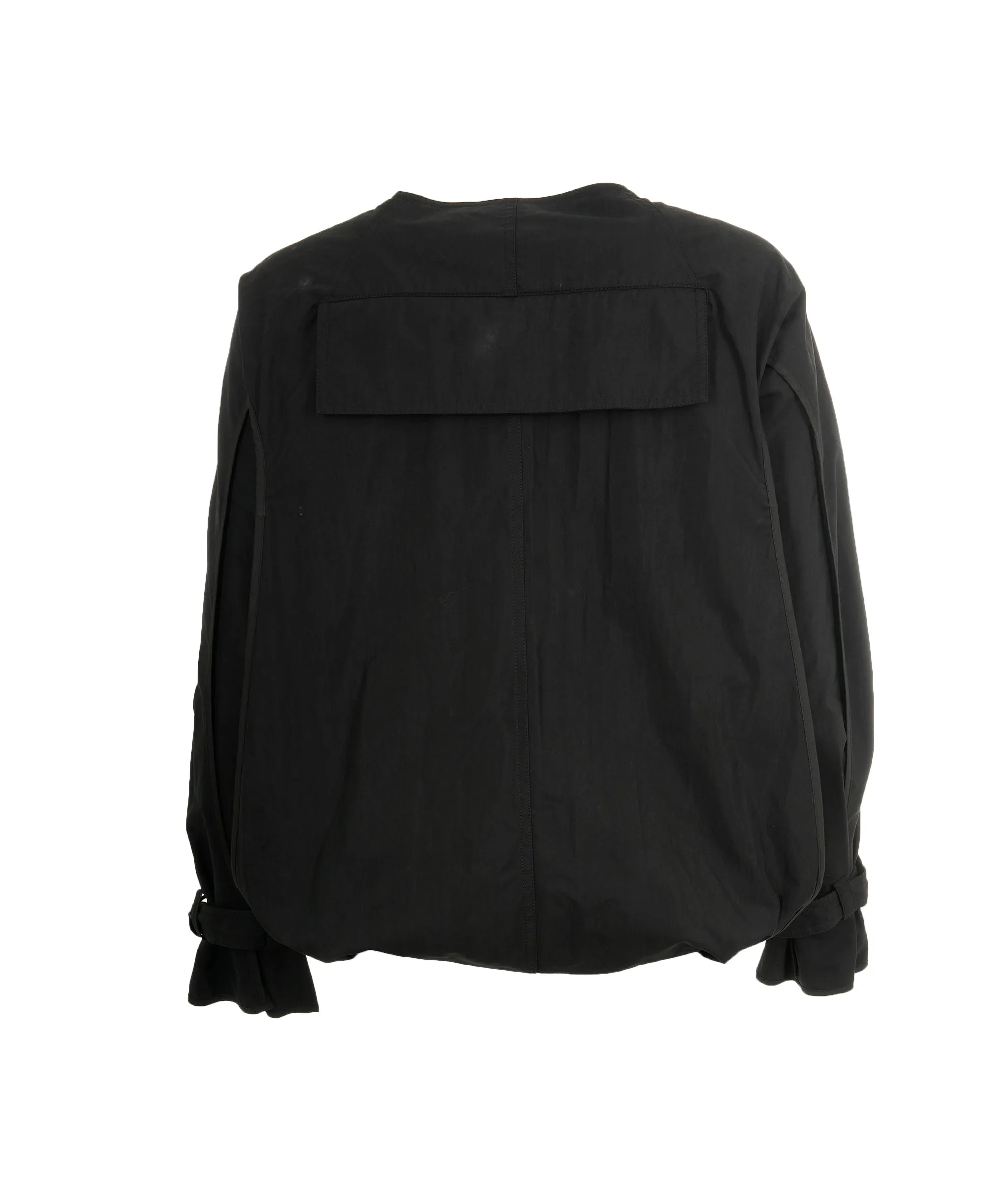Celine Cropped Black Trench Coat Size 34 AGL2508