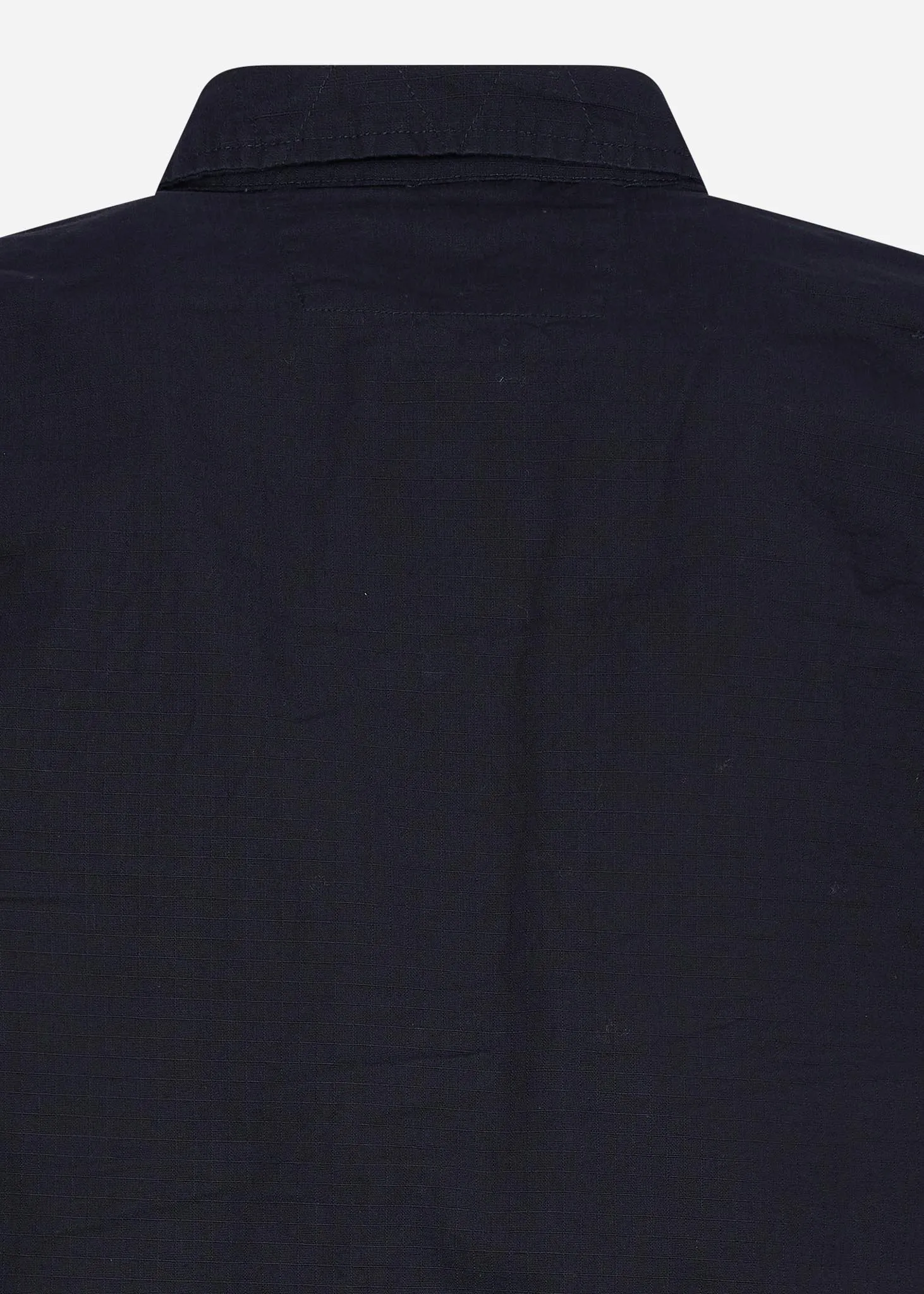 Cotton ripstop overshirt - navy