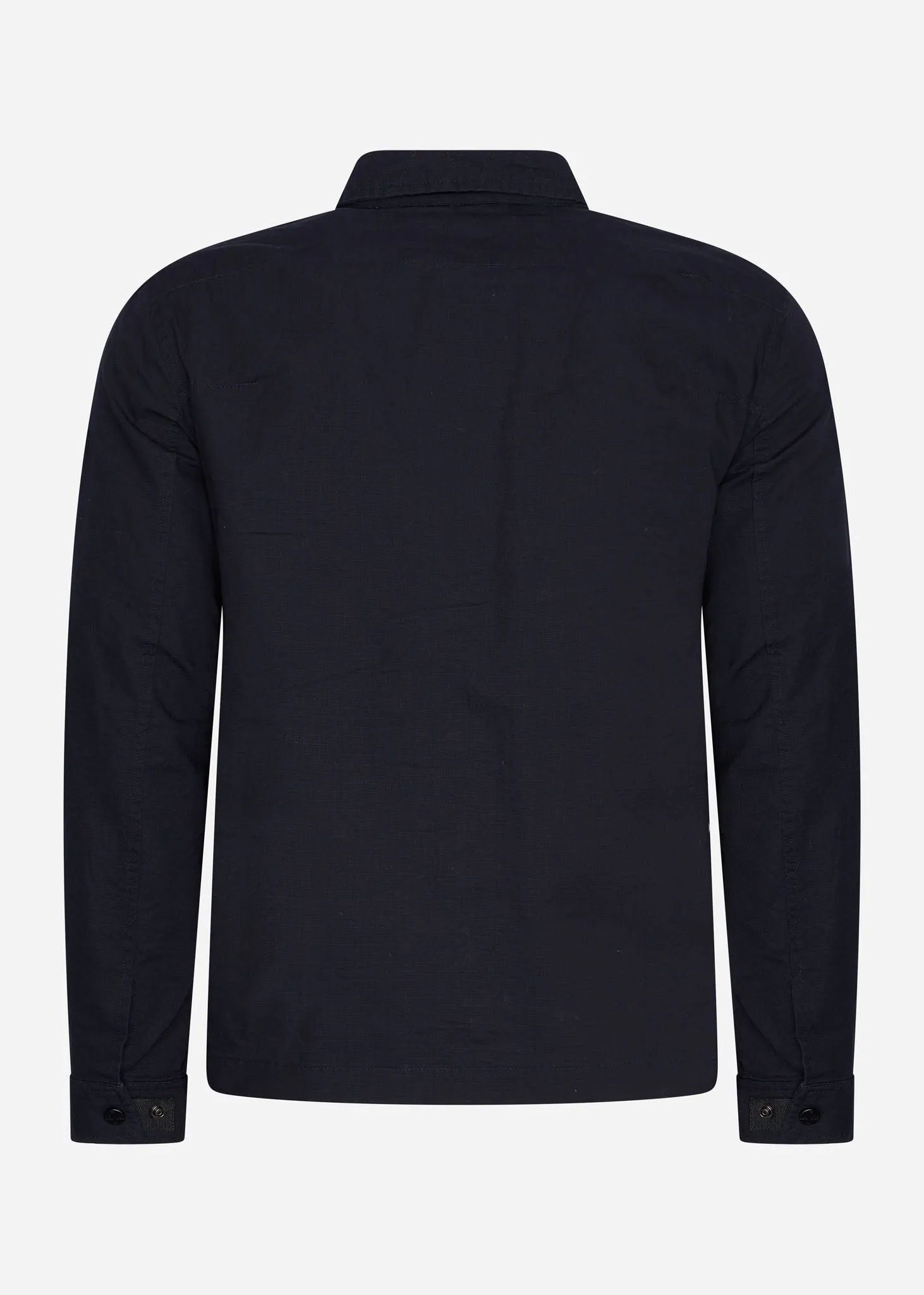 Cotton ripstop overshirt - navy