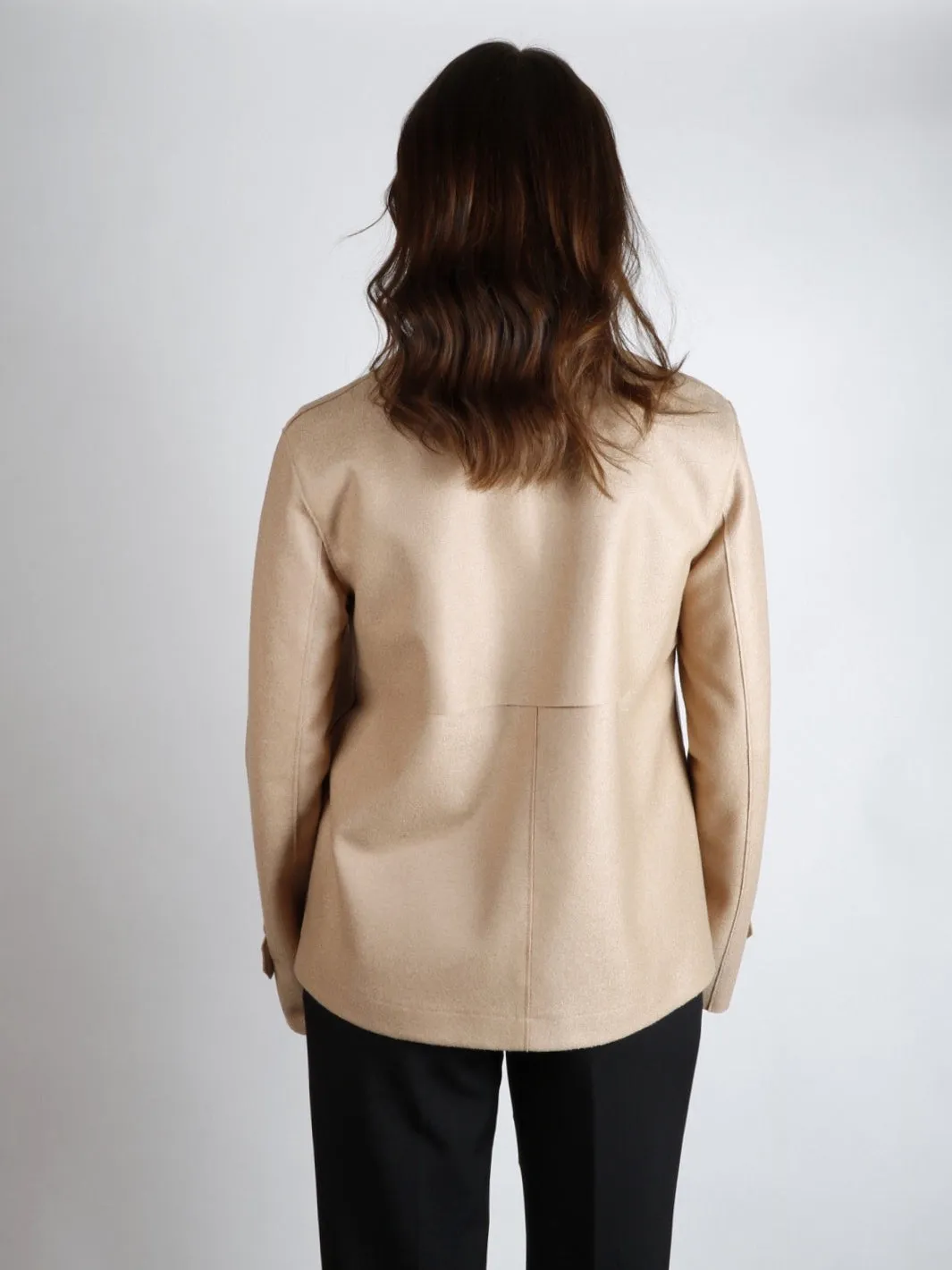 CROPPED TRENCH Beige