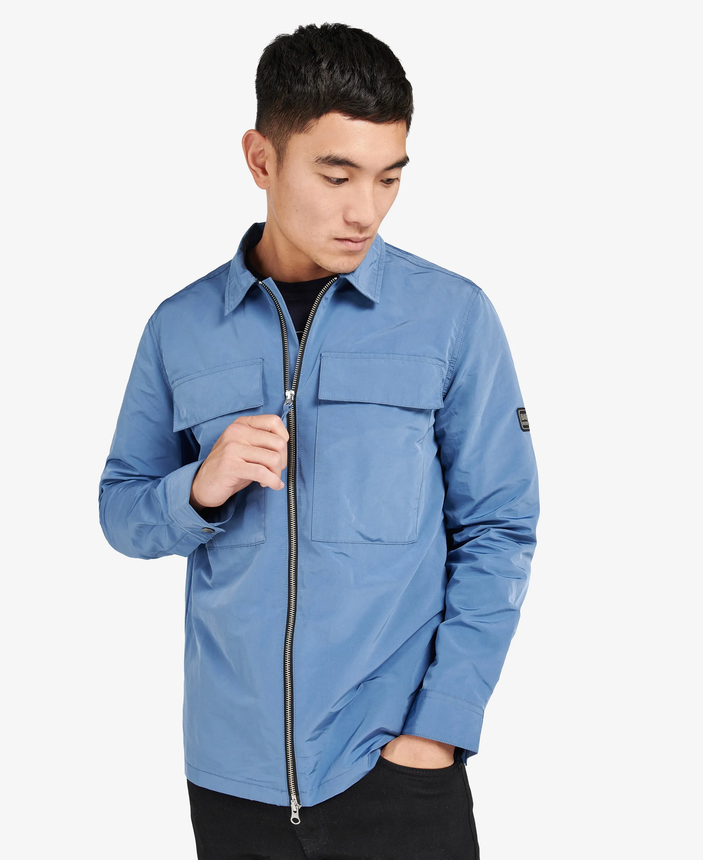 ID70076-Barbour Intl Blue Ray Overshirt