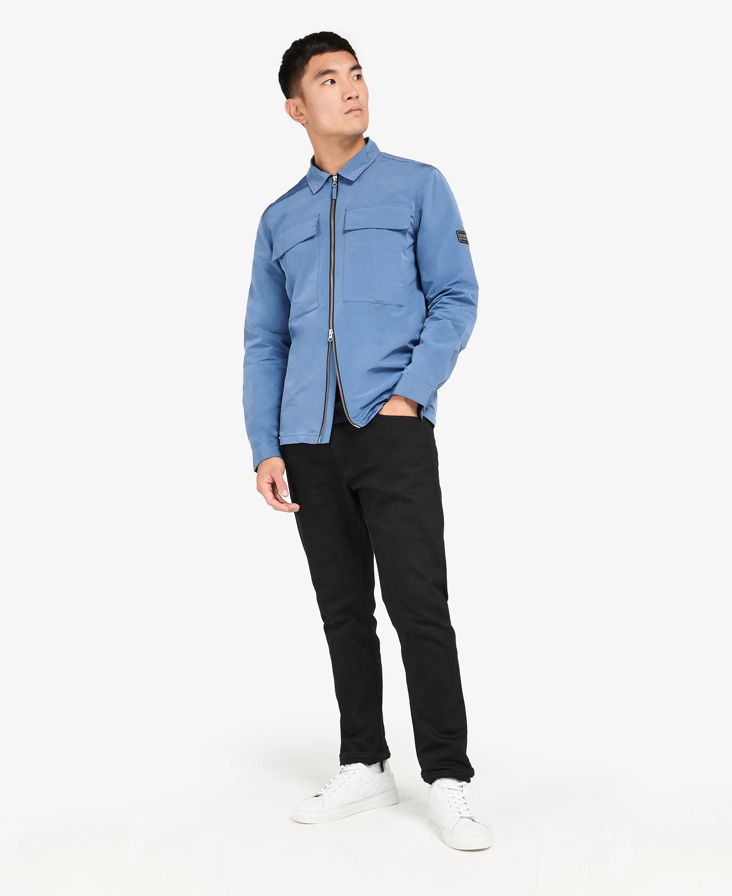 ID70076-Barbour Intl Blue Ray Overshirt