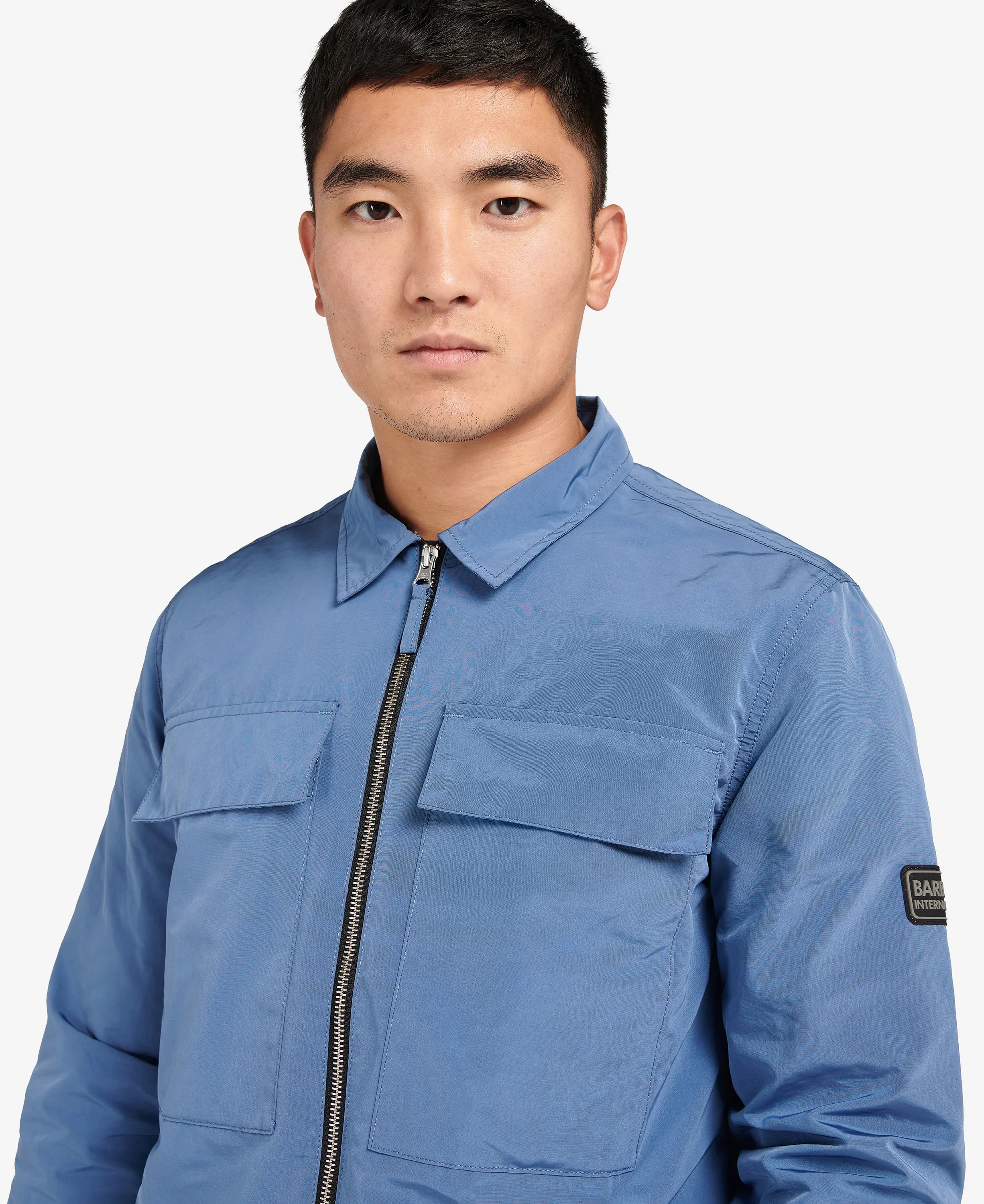 ID70076-Barbour Intl Blue Ray Overshirt