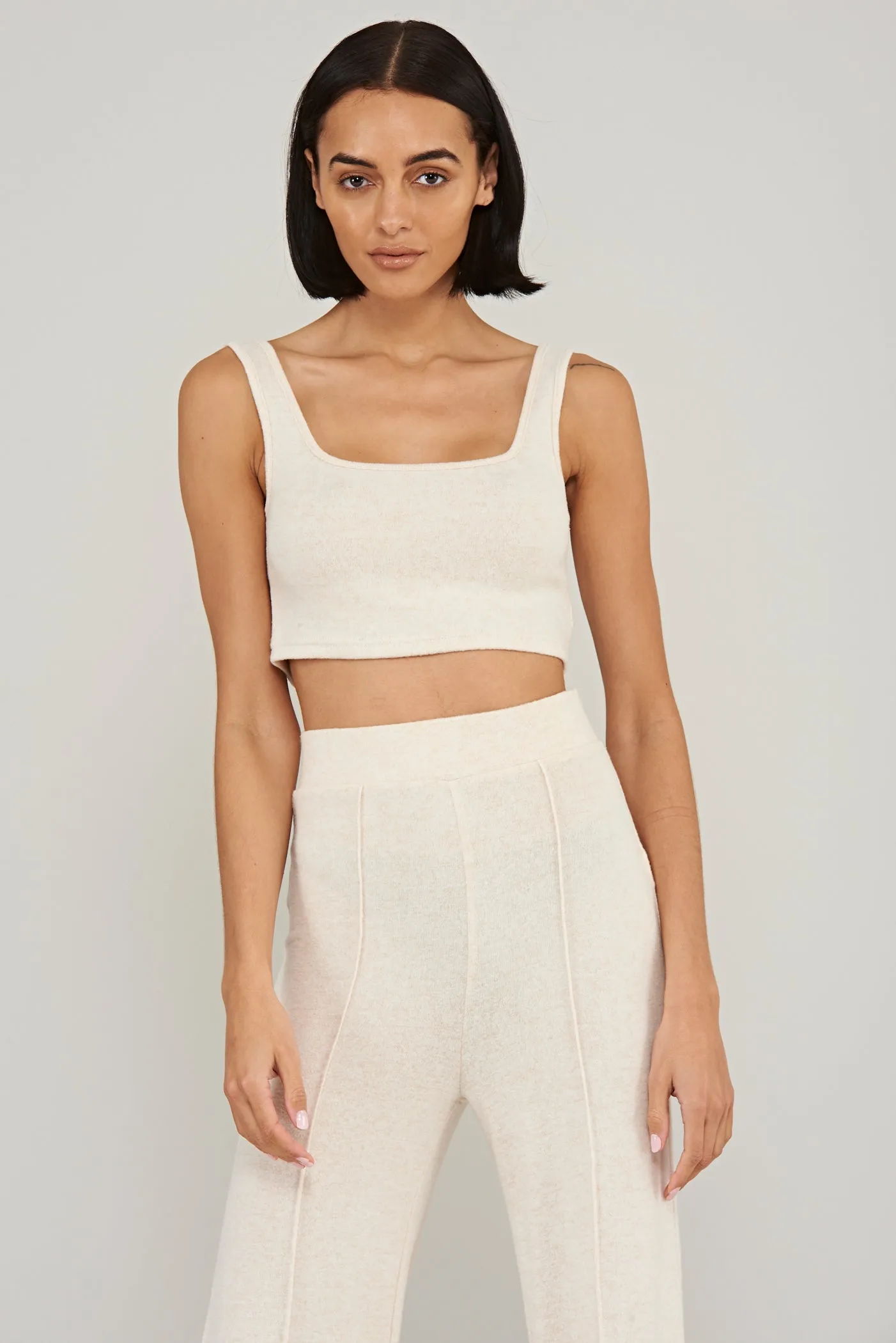 Lounge Square Neck Crop Top [Final Sale]