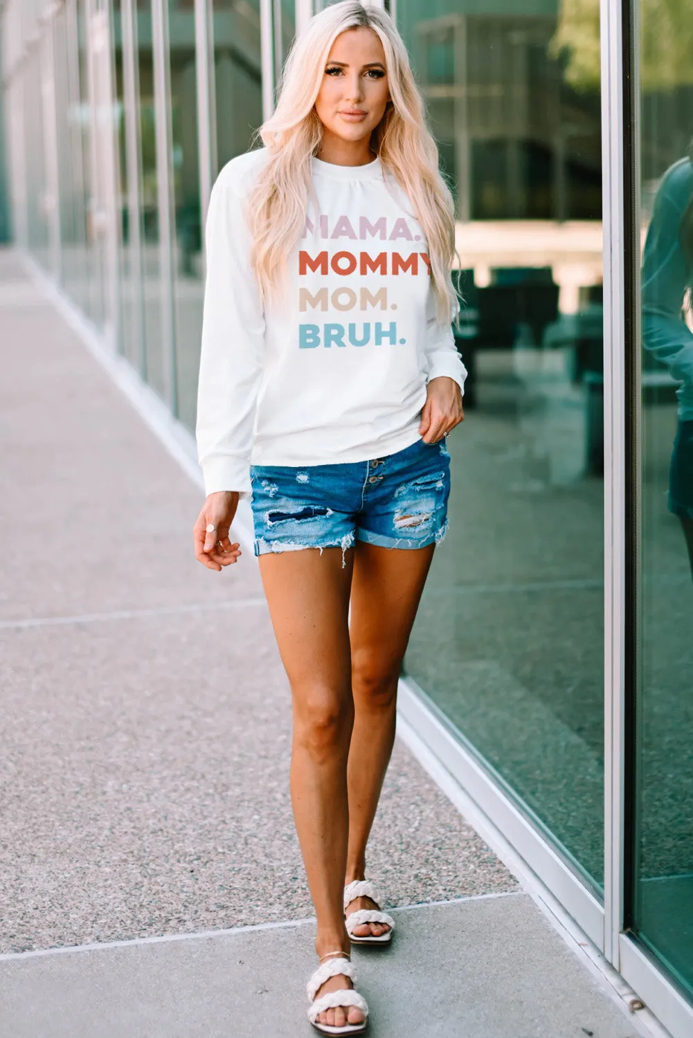 MAMA MOMMY MOM BRUH Long Sleeve Top