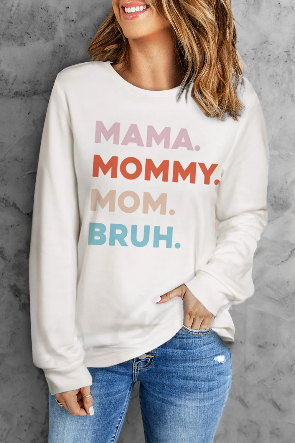 MAMA MOMMY MOM BRUH Long Sleeve Top
