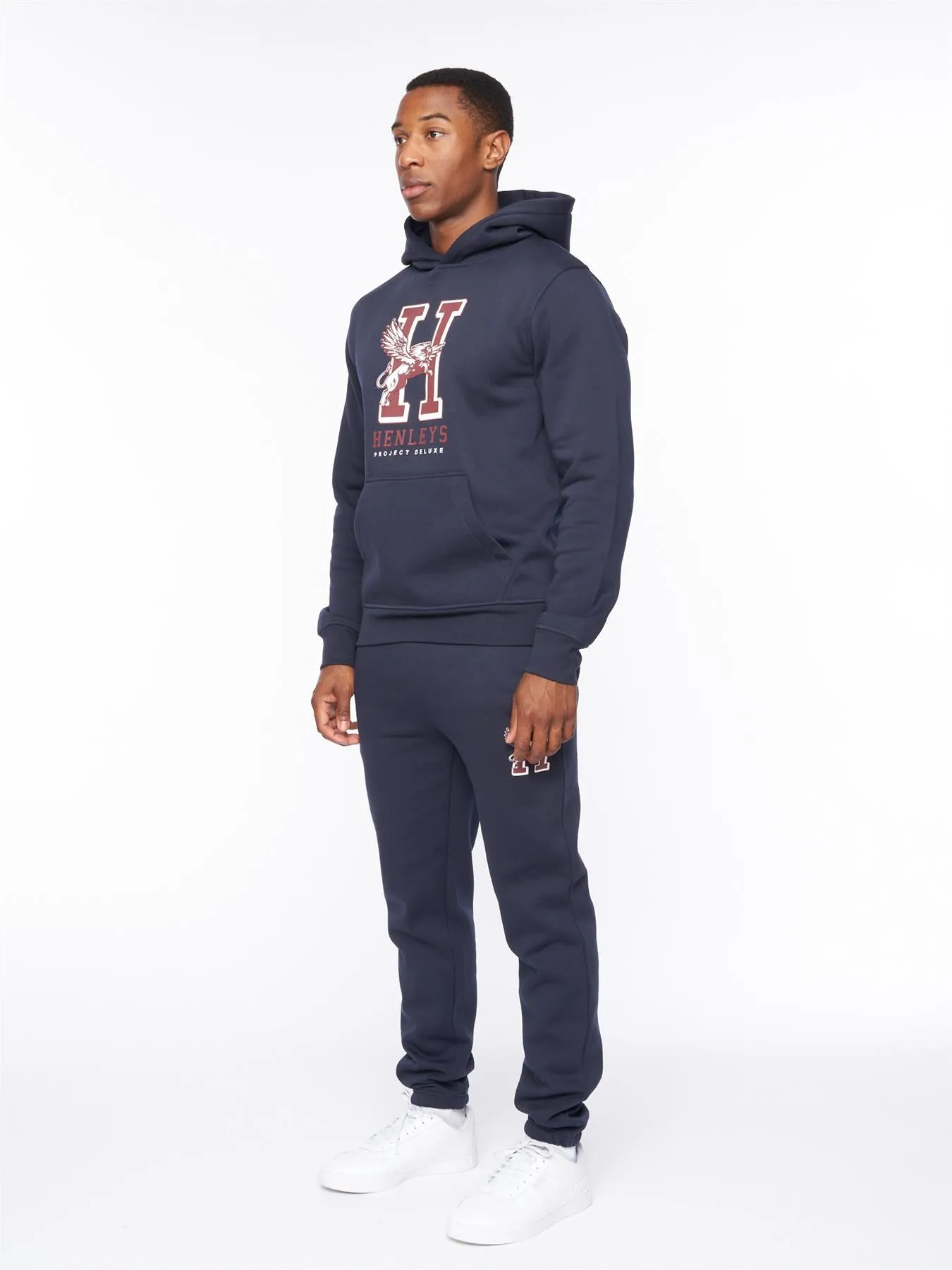 Mens Belton Hoodie Navy