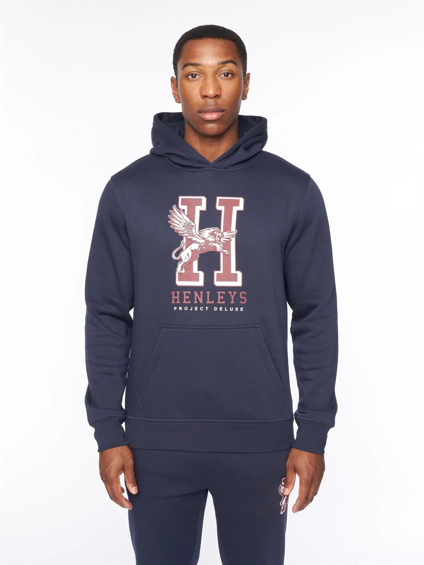 Mens Belton Hoodie Navy
