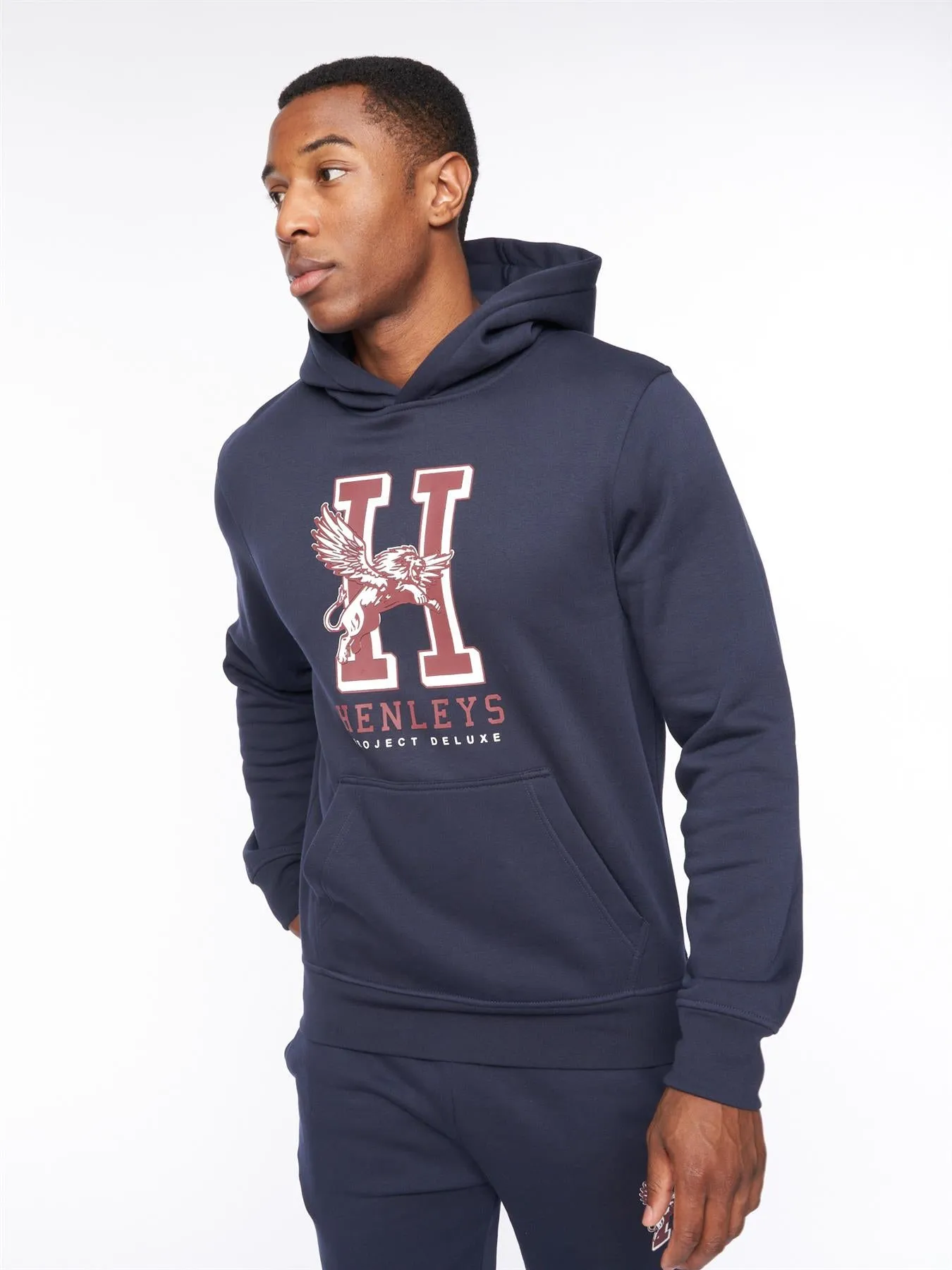 Mens Belton Hoodie Navy