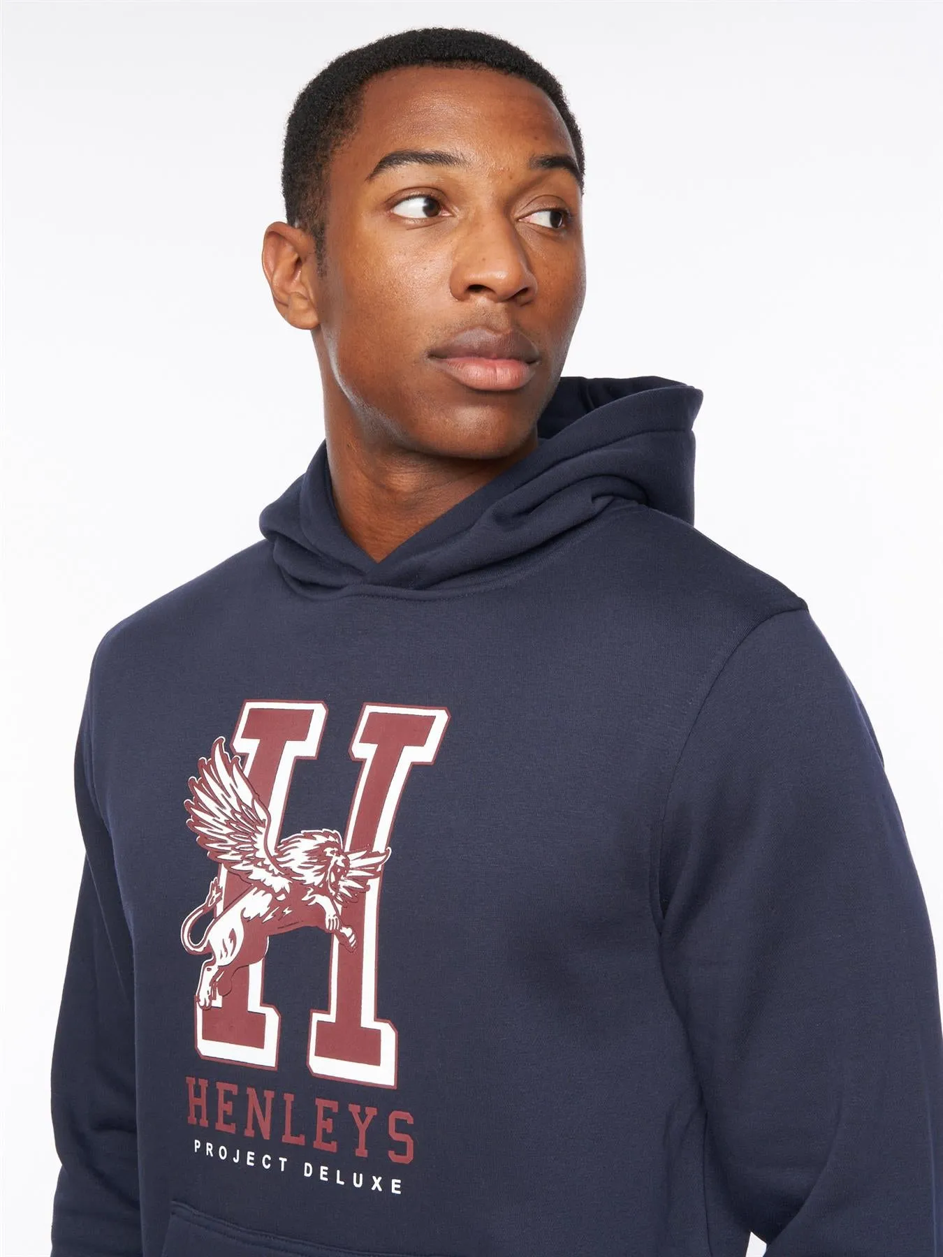Mens Belton Hoodie Navy