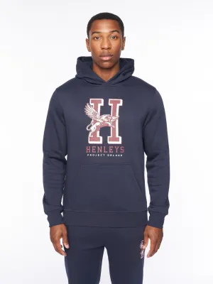 Mens Belton Hoodie Navy