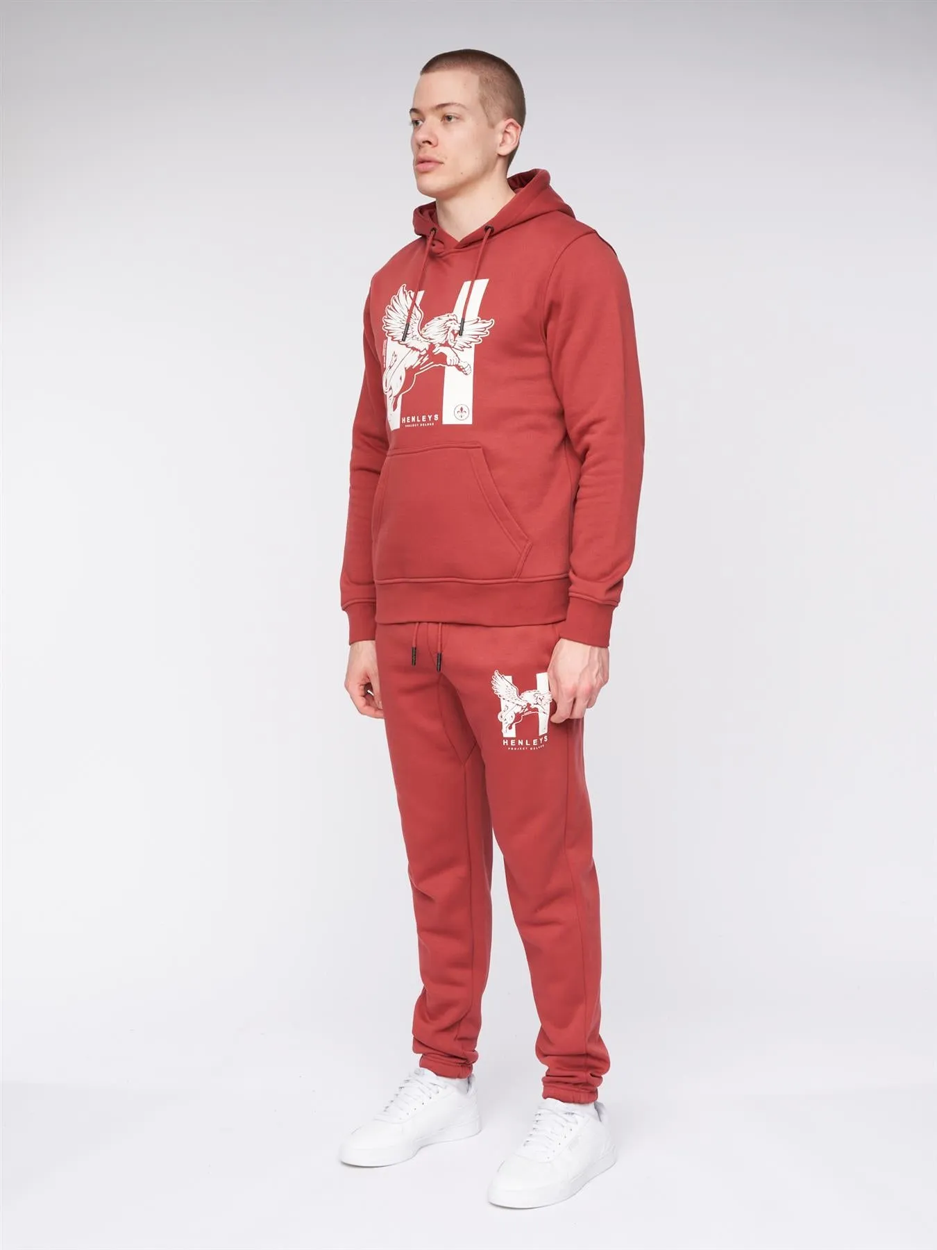 Mens Curveball Hoodie Deep Red
