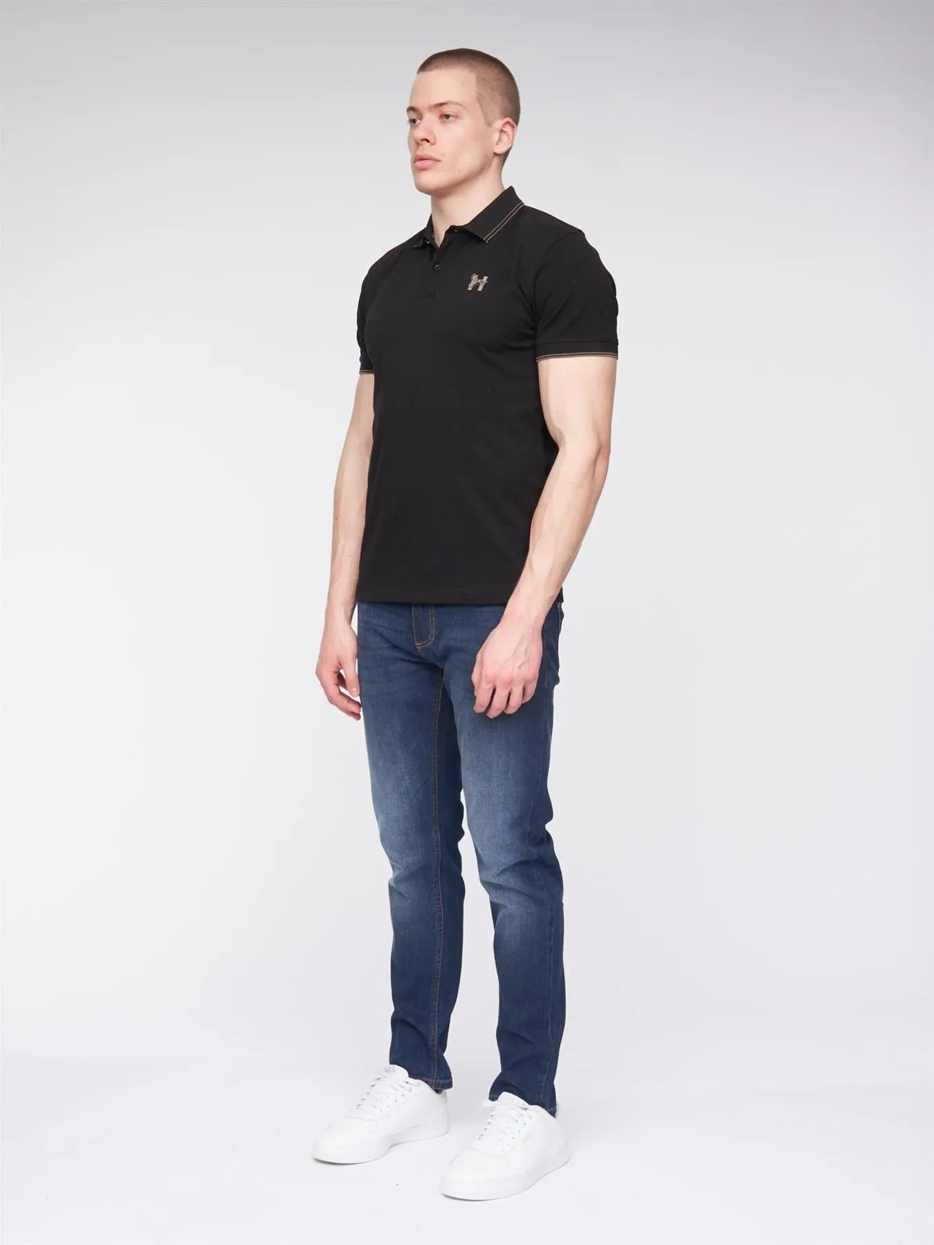 Mens Henflare Polo Black