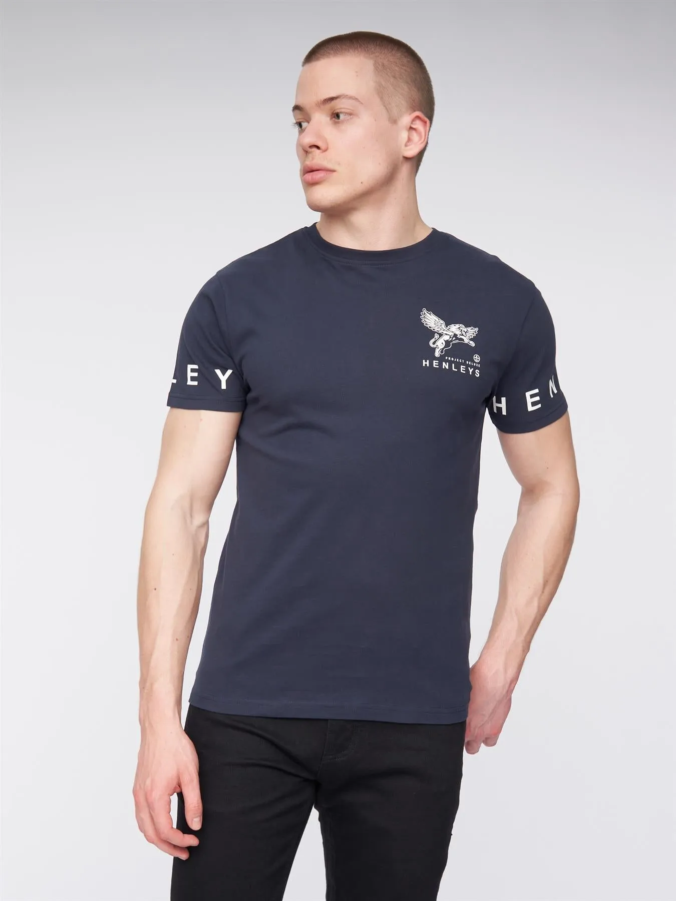 Mens Henflare T-Shirt Navy