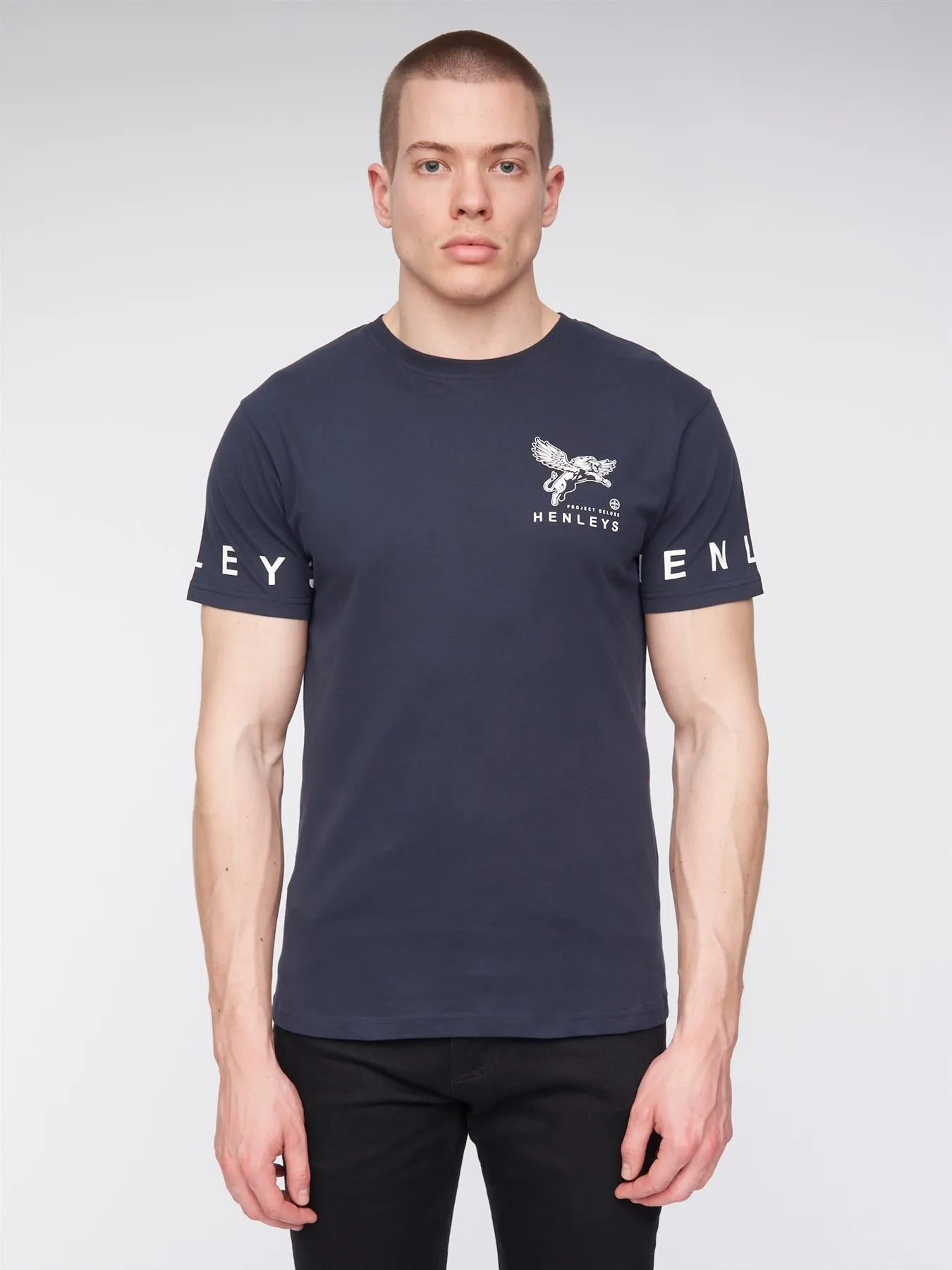 Mens Henflare T-Shirt Navy