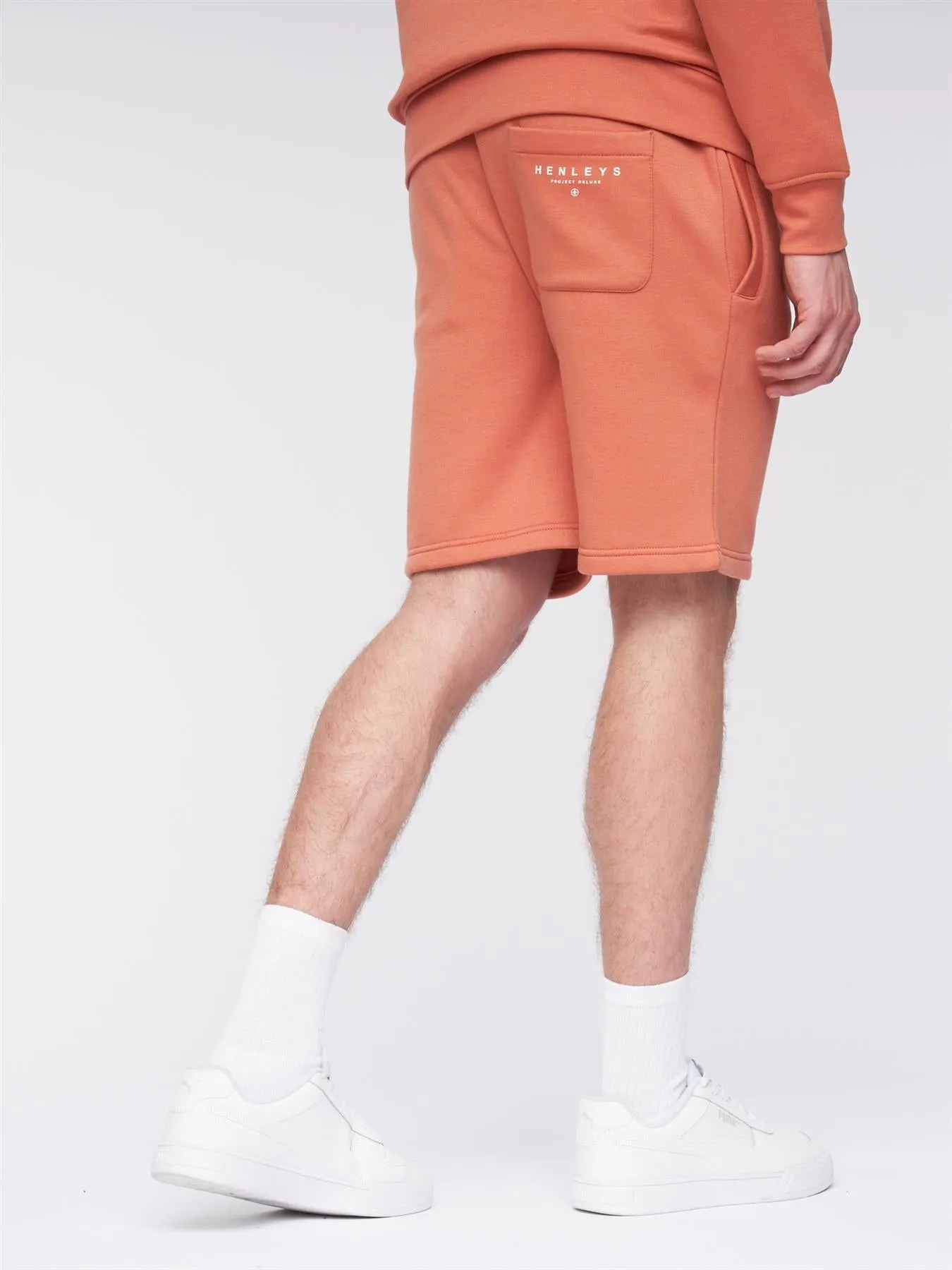 Mens Metafone Jog Shorts Brick Red