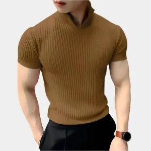 Minimalist Knit T-Shirt - Cross & Crown