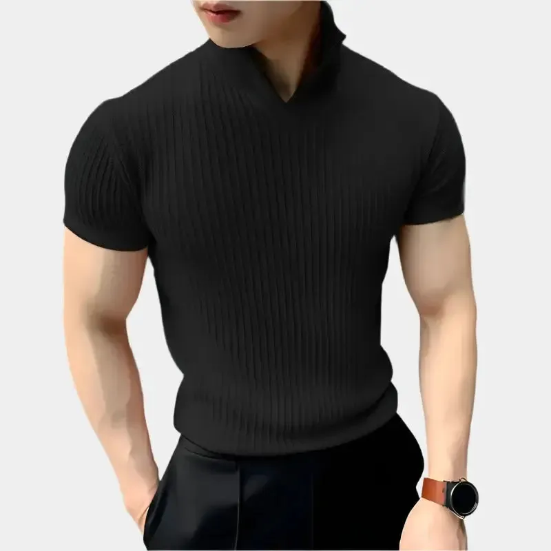 Minimalist Knit T-Shirt - Cross & Crown
