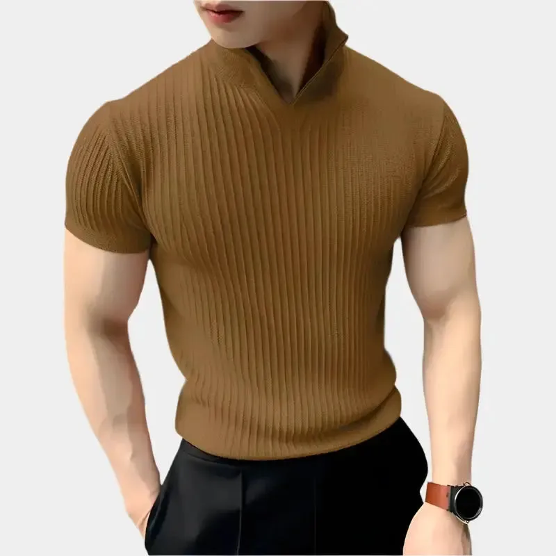 Minimalist Knit T-Shirt - Cross & Crown