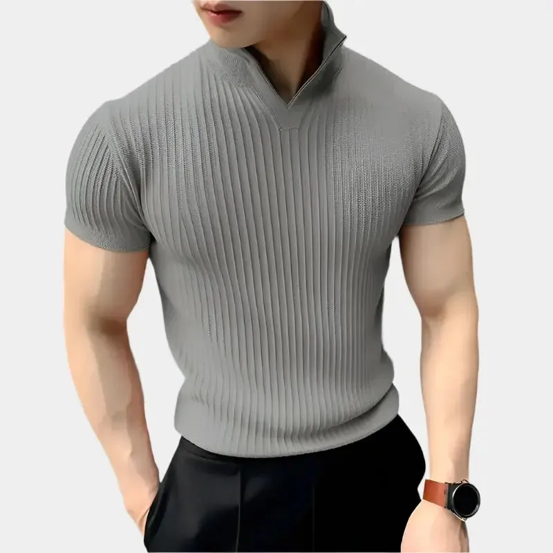 Minimalist Knit T-Shirt - Cross & Crown