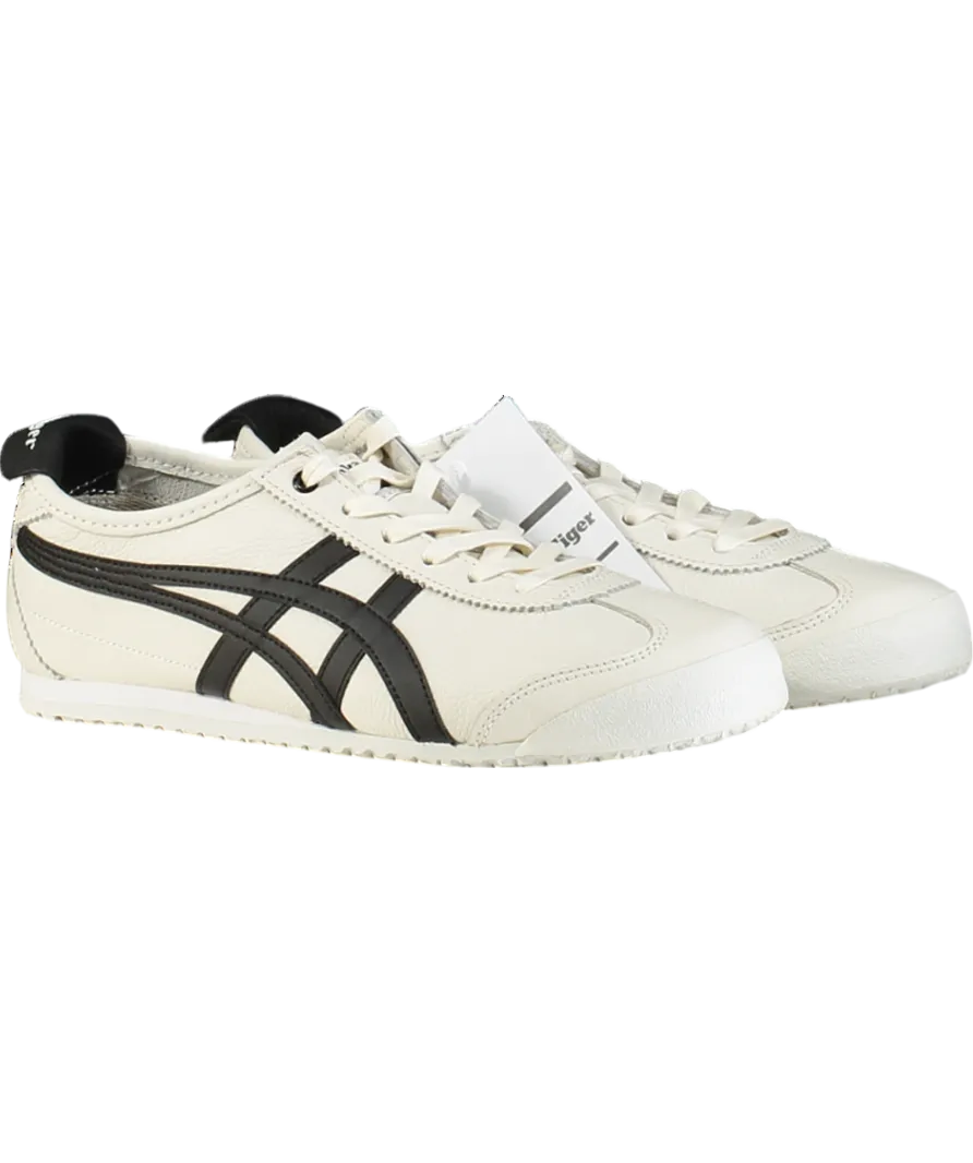 Onitsuka Tiger White Mexico 66 Unisex Leather Trainers White/black UK 4.5 EU 38 👠