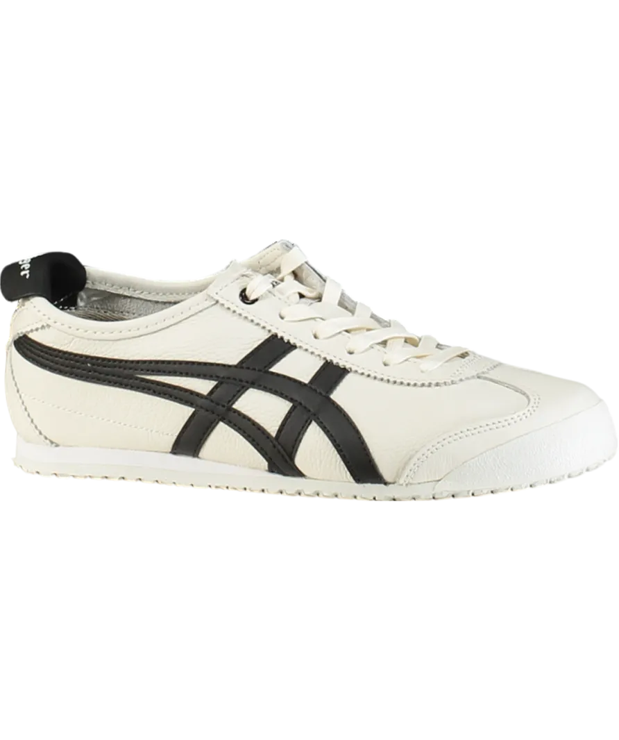 Onitsuka Tiger White Mexico 66 Unisex Leather Trainers White/black UK 4.5 EU 38 👠