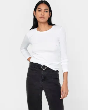 Rib Long Sleeve Crew