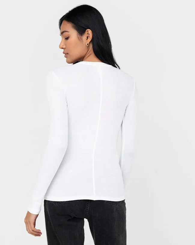 Rib Long Sleeve Crew