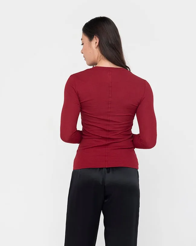 Rib Long Sleeve Crew