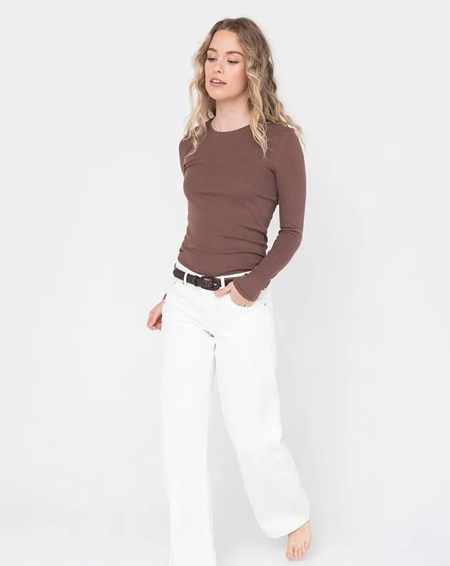 Rib Long Sleeve Crew