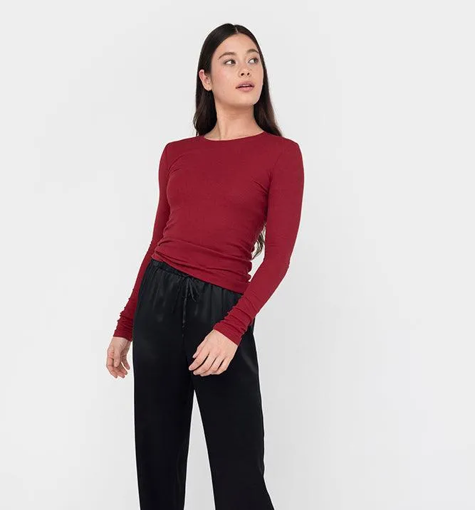 Rib Long Sleeve Crew
