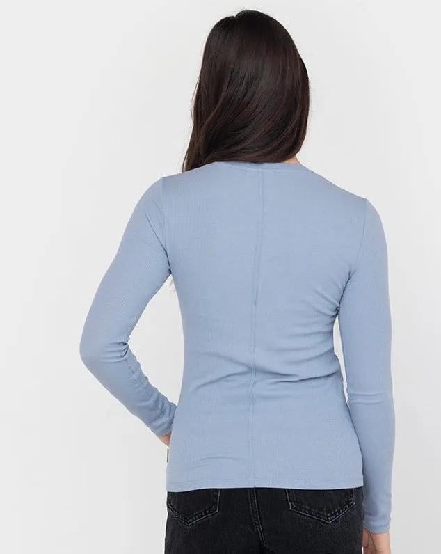 Rib Long Sleeve Crew