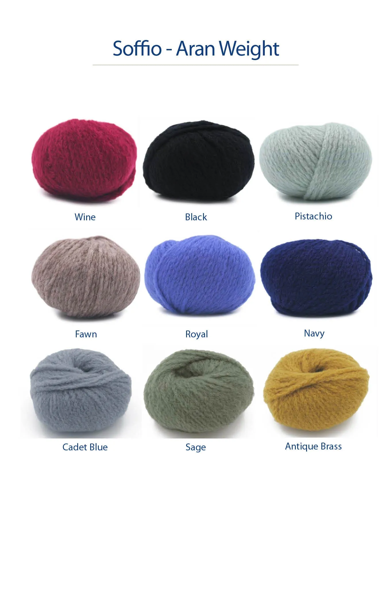 Soffio Wool/Cashmere Yarn from Trendsetter - 18 color options