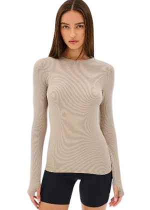 Splits59 Louise Rib Long Sleeve - Latte