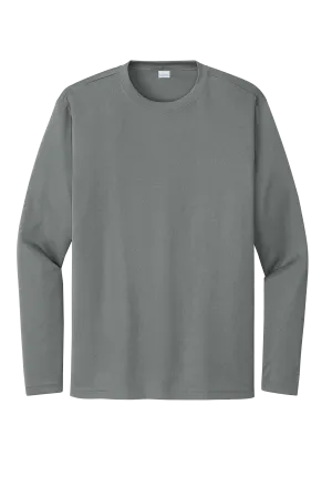Sport-Tek® Long Sleeve PosiCharge® Competitor™ Tee - Iron Grey Heather