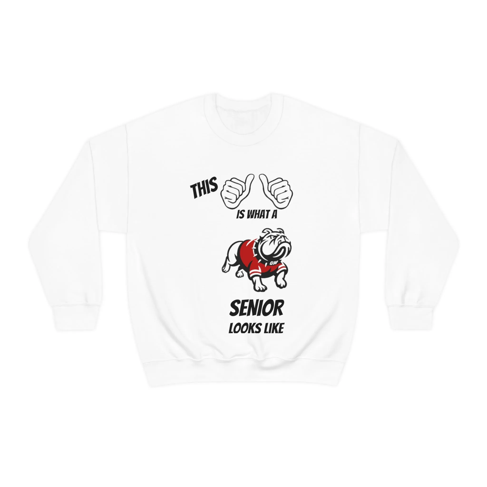 This Is What A Gardner Webb Senior Looks Like Unisex Heavy Blend™ Crewneck Sweatshirt
