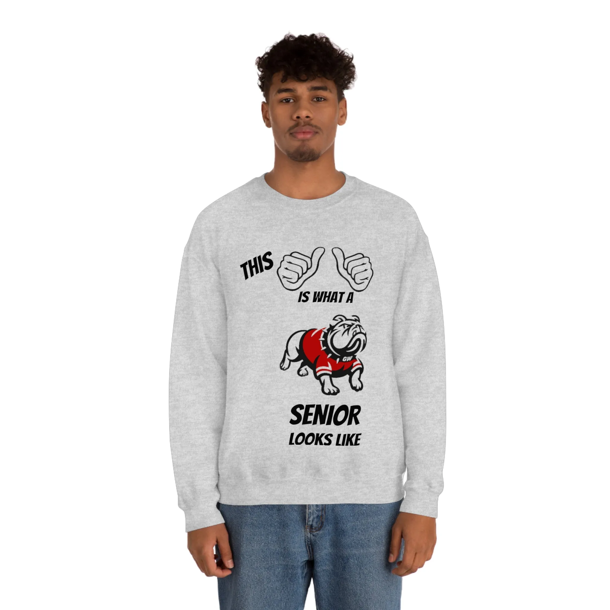 This Is What A Gardner Webb Senior Looks Like Unisex Heavy Blend™ Crewneck Sweatshirt