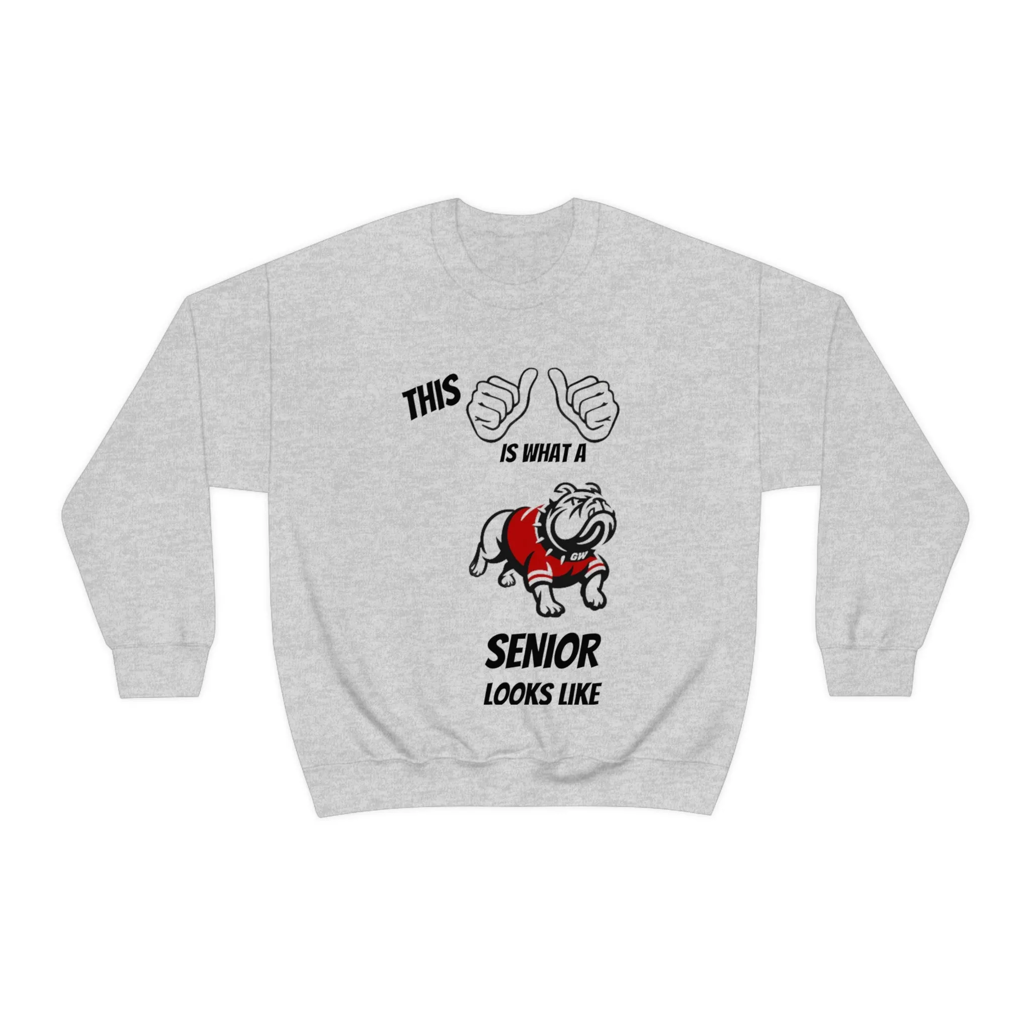 This Is What A Gardner Webb Senior Looks Like Unisex Heavy Blend™ Crewneck Sweatshirt
