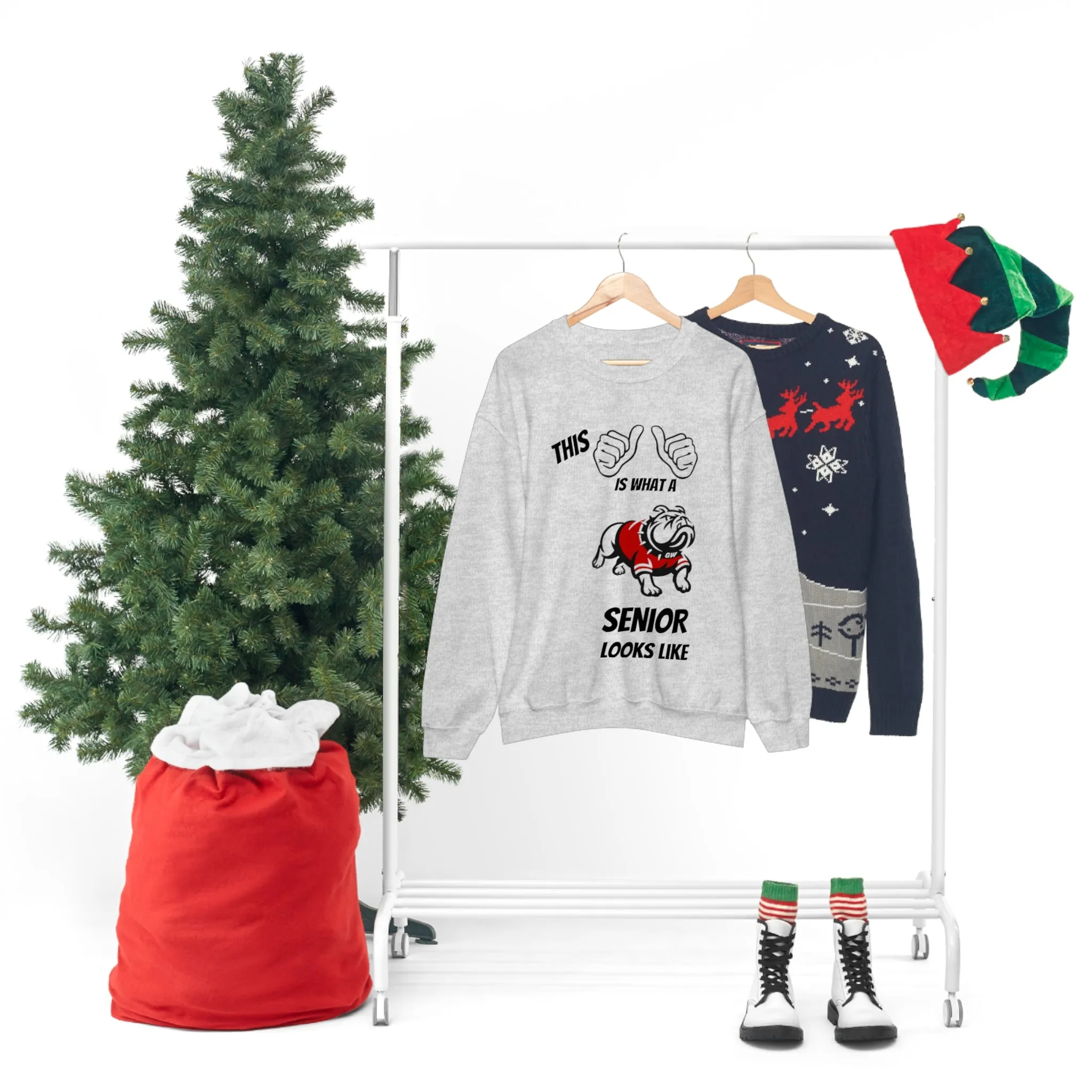 This Is What A Gardner Webb Senior Looks Like Unisex Heavy Blend™ Crewneck Sweatshirt