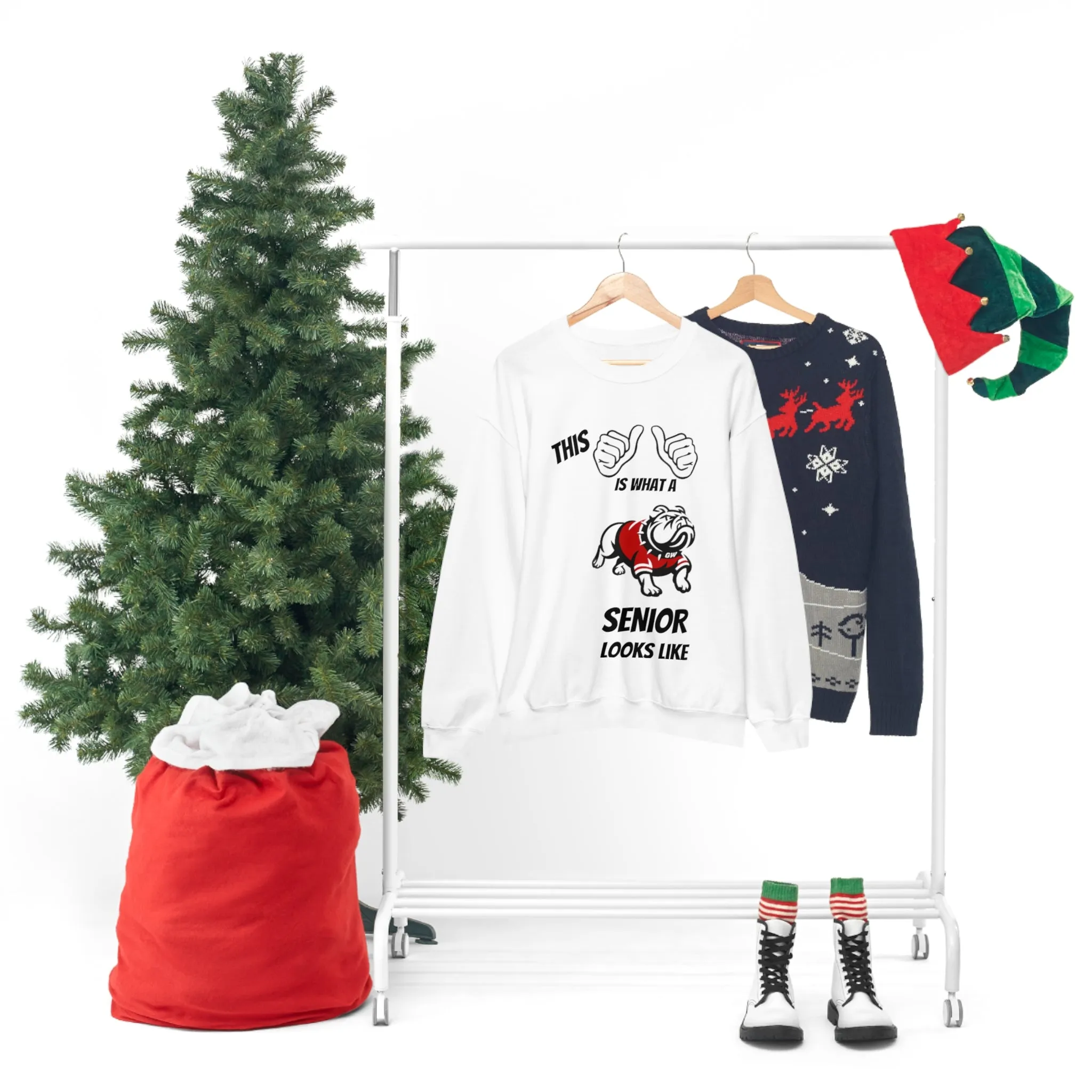 This Is What A Gardner Webb Senior Looks Like Unisex Heavy Blend™ Crewneck Sweatshirt