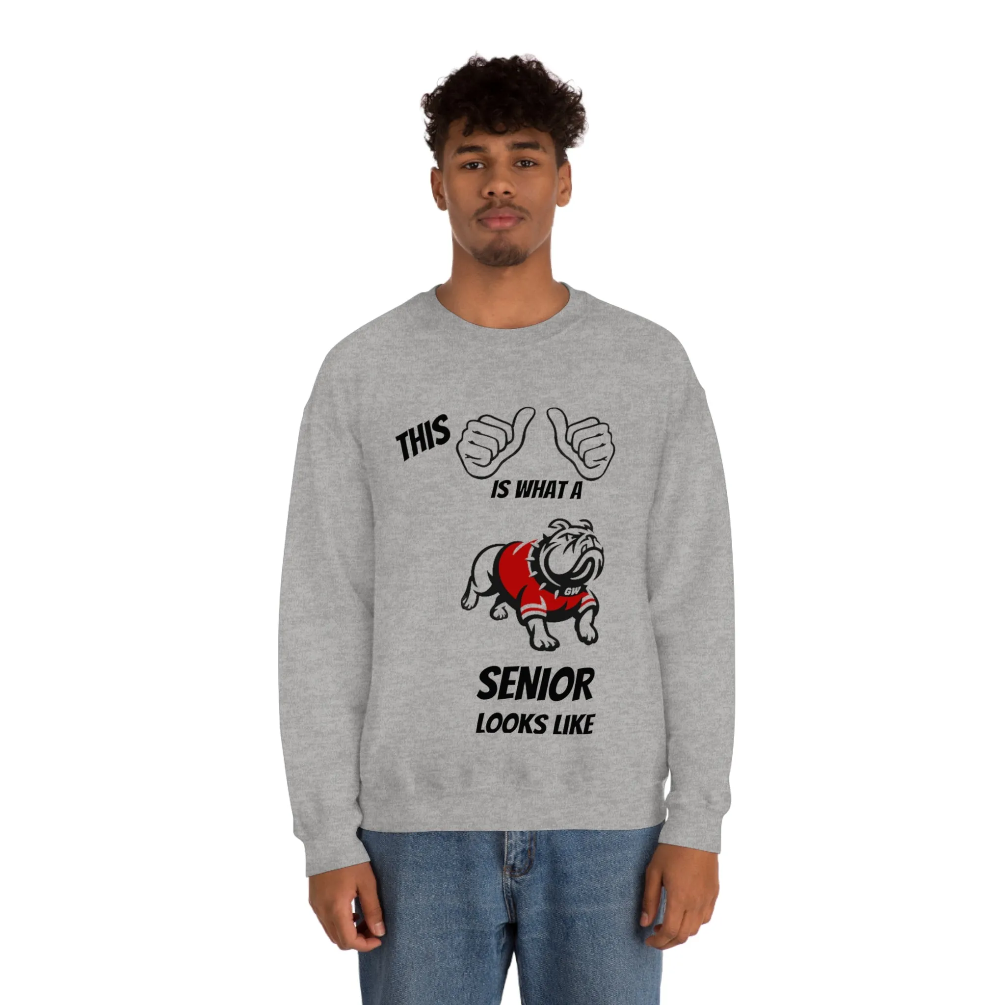 This Is What A Gardner Webb Senior Looks Like Unisex Heavy Blend™ Crewneck Sweatshirt