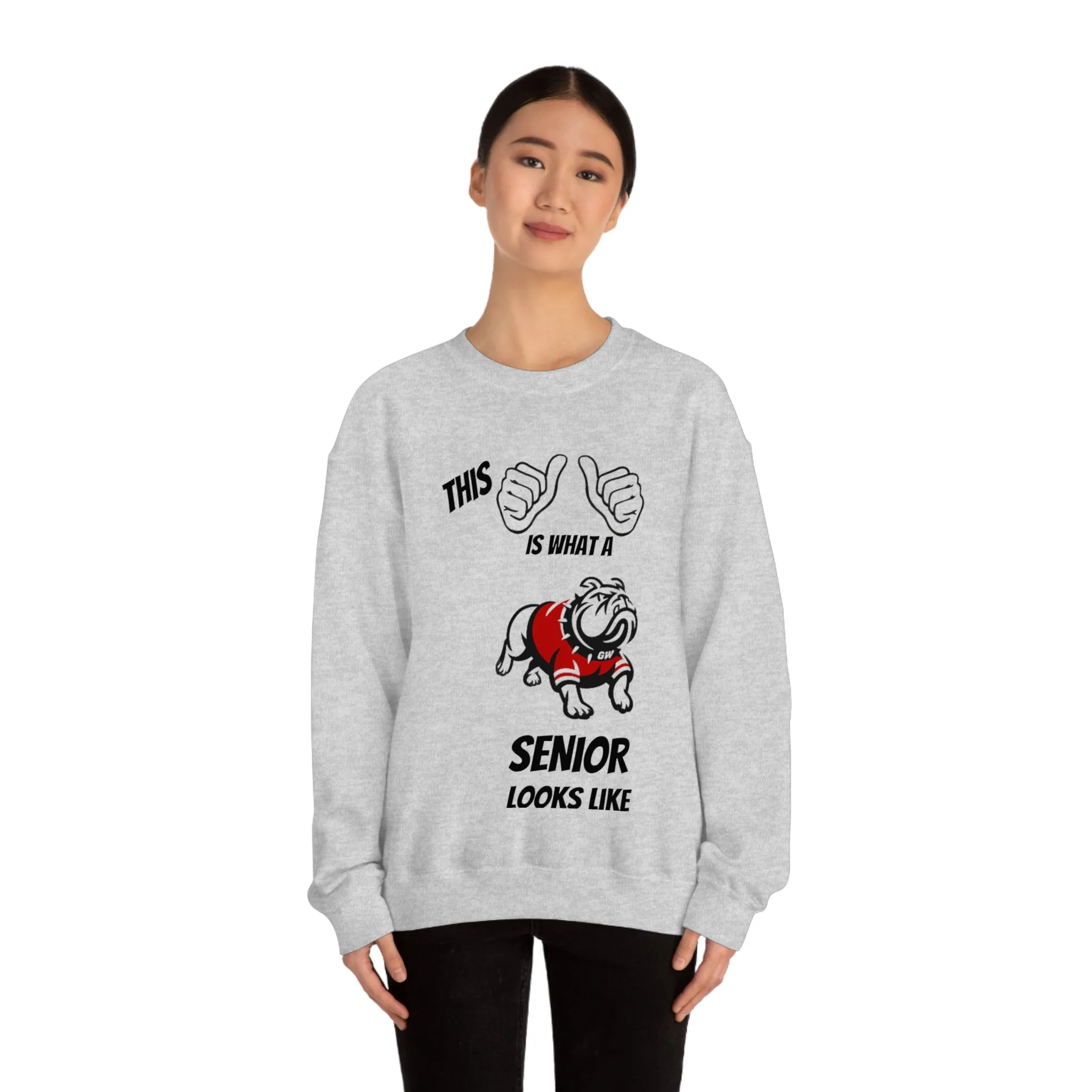This Is What A Gardner Webb Senior Looks Like Unisex Heavy Blend™ Crewneck Sweatshirt