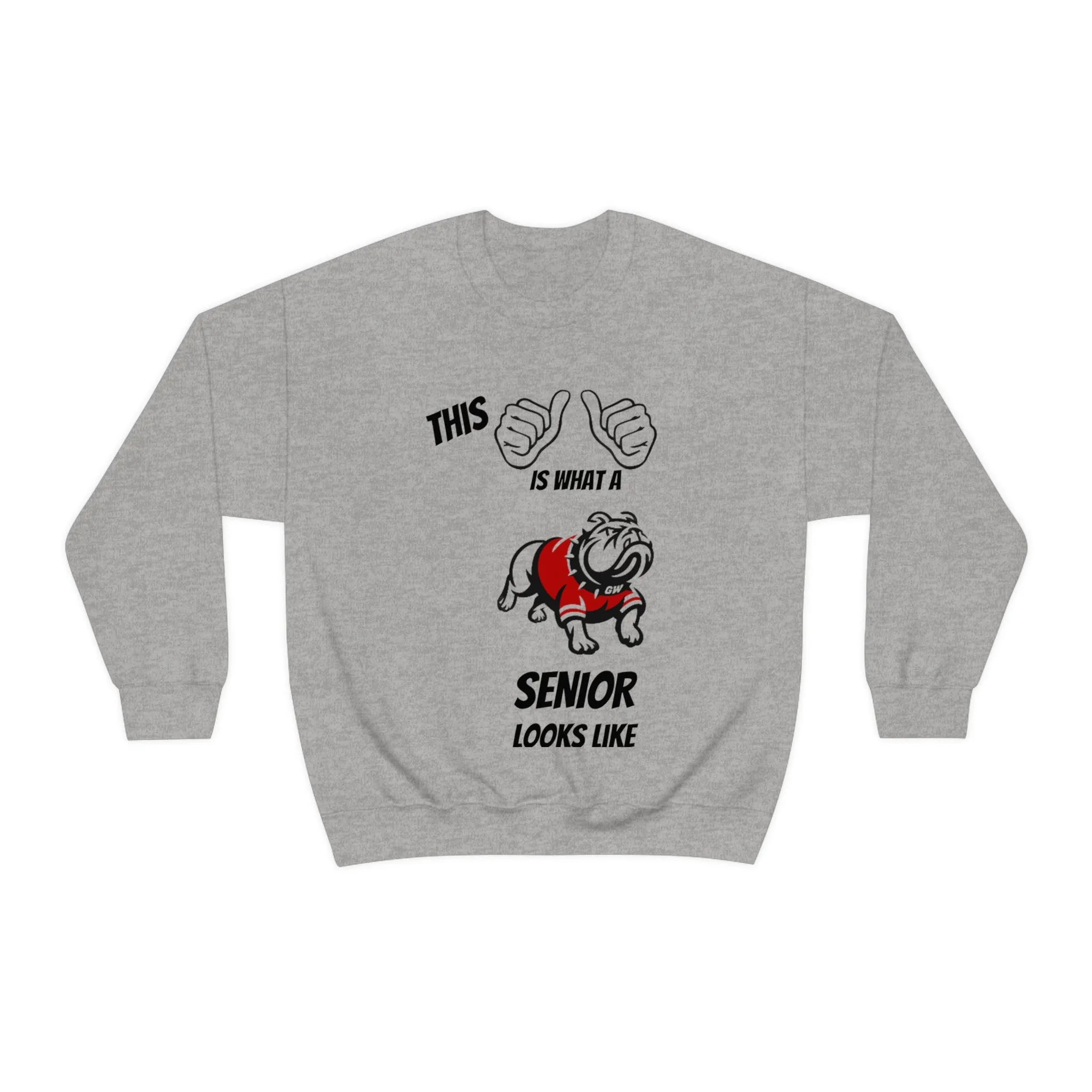 This Is What A Gardner Webb Senior Looks Like Unisex Heavy Blend™ Crewneck Sweatshirt