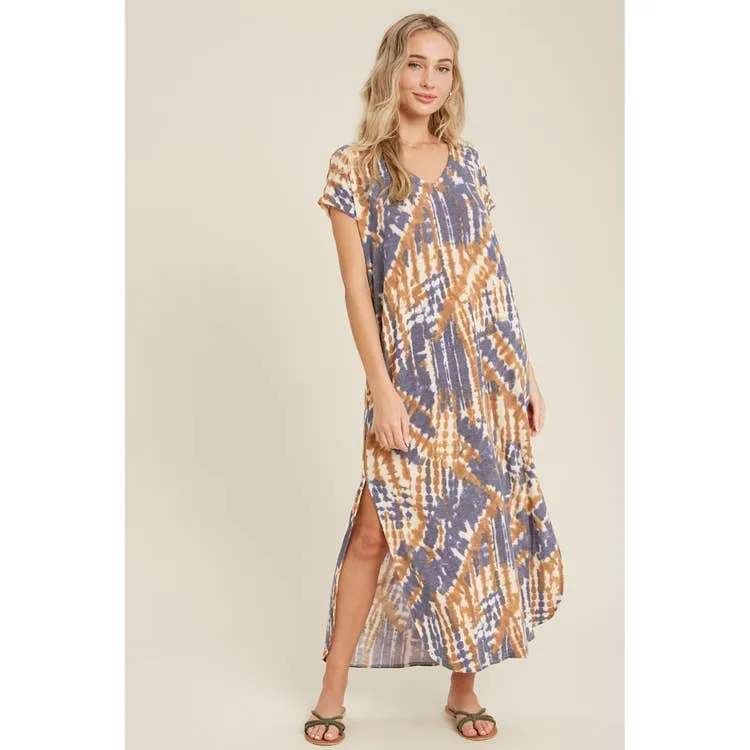 Tie Dye Maxi Jersey Dress