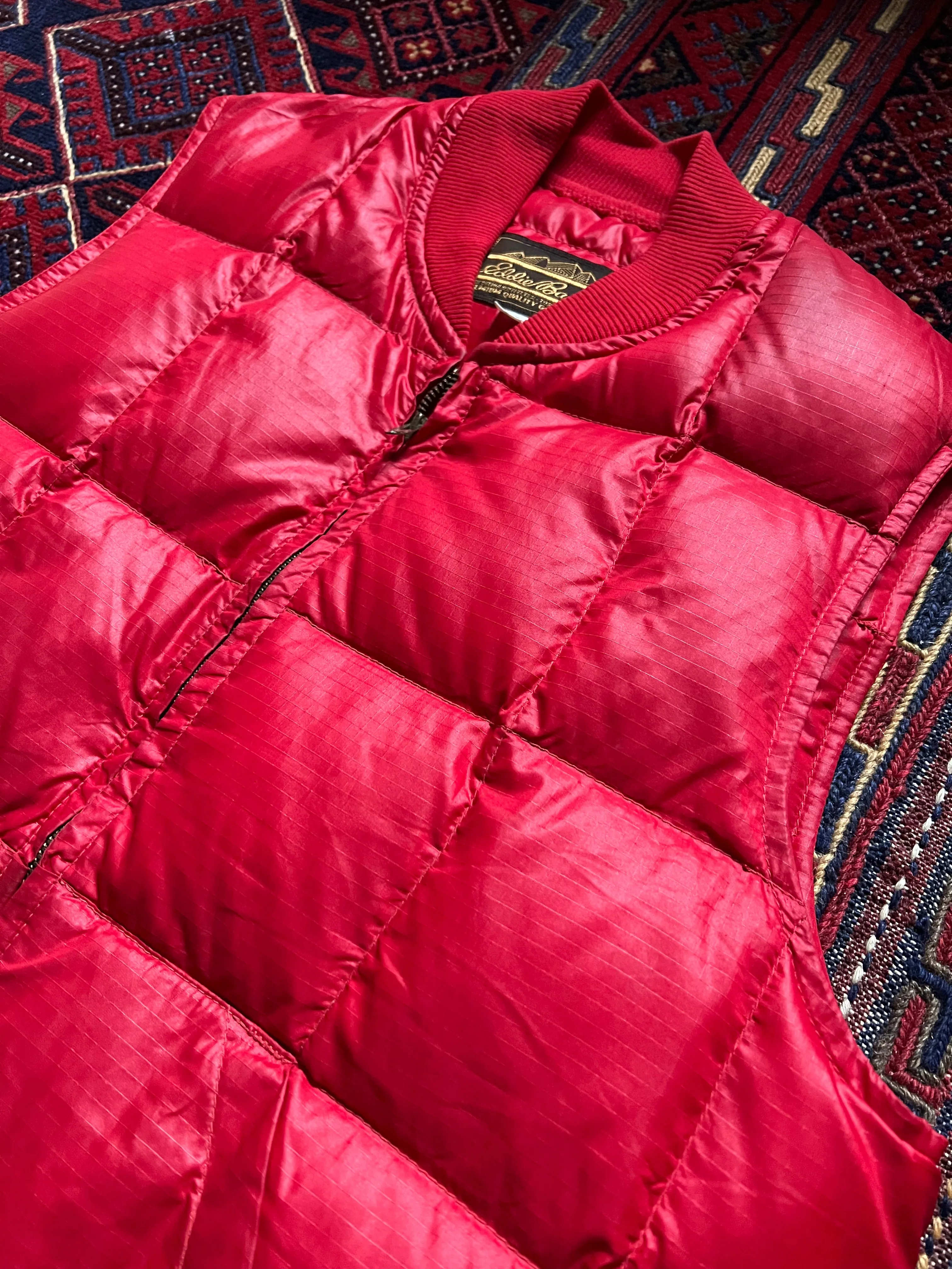 Vintage Eddie Bauer Quilted Down Vest Size 40