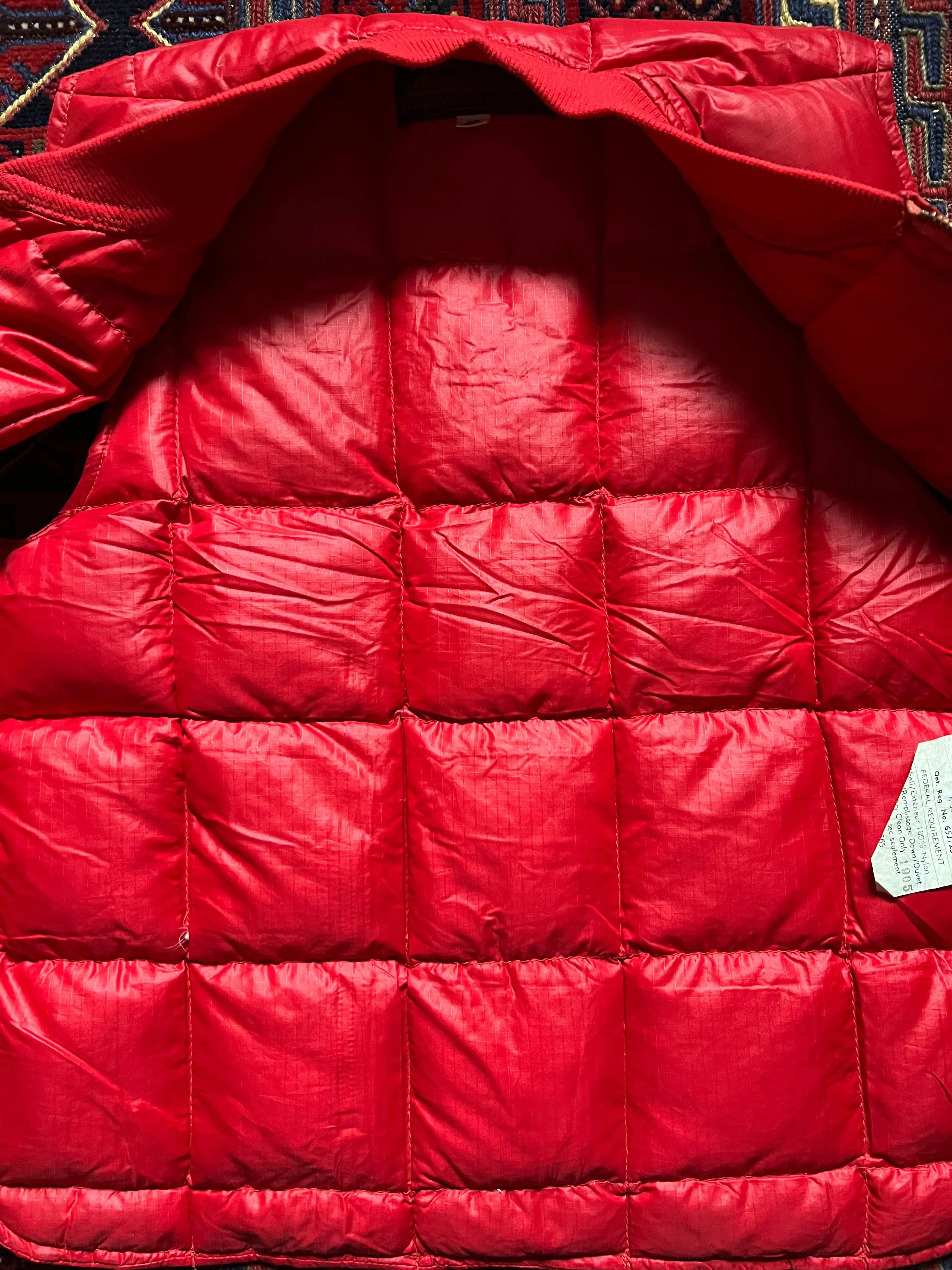 Vintage Eddie Bauer Quilted Down Vest Size 40